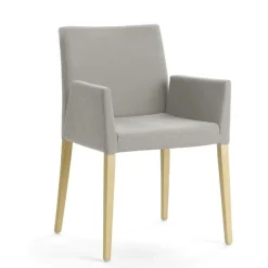 Mobitec Slim ® Fauteuil cocooning en bois et tissu* Chaise De Salle à Manger|Chaise Salon