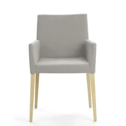 Mobitec Slim ® Fauteuil cocooning en bois et tissu* Chaise De Salle à Manger|Chaise Salon
