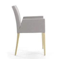 Mobitec Slim ® Fauteuil cocooning en bois et tissu* Chaise De Salle à Manger|Chaise Salon