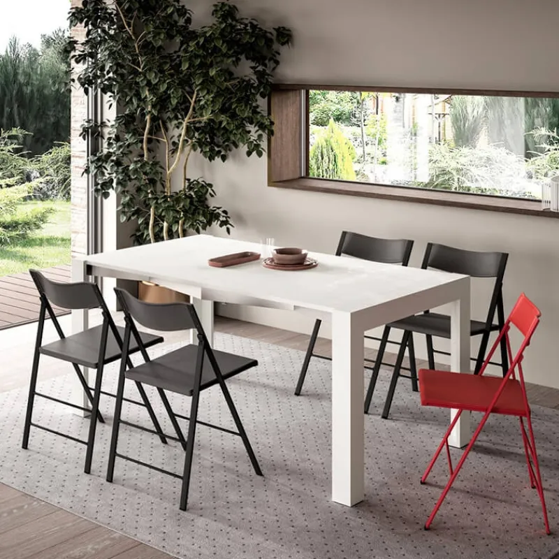 Ozzio Slimmy Table console extensible de fabrication italienne en mélaminé* Table Pour Petit Espace