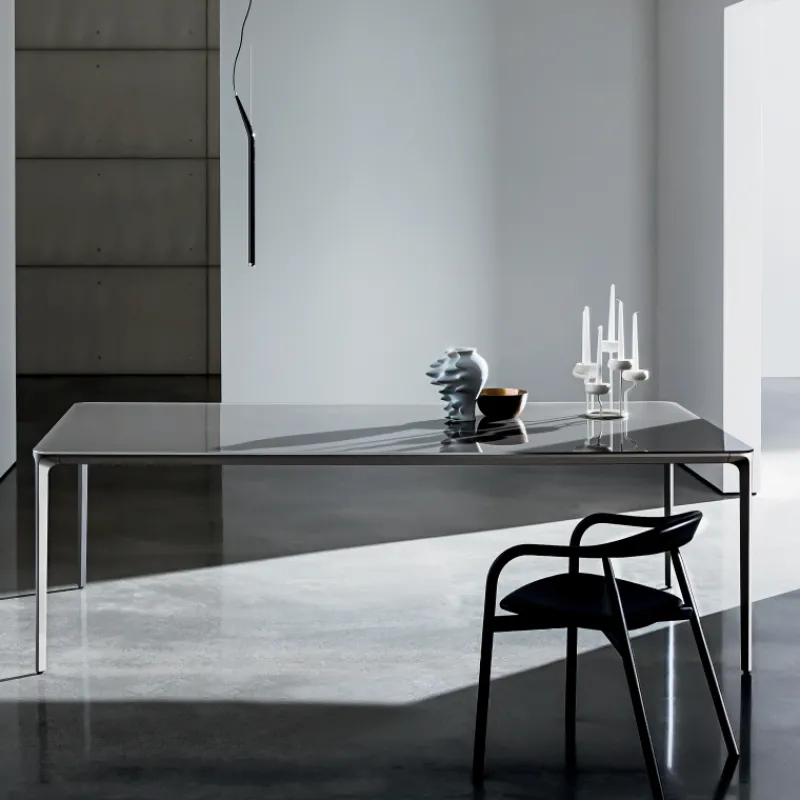 Sovet Italia SlimSovet® Table design rectangulaire en verre* Table De Salle à Manger