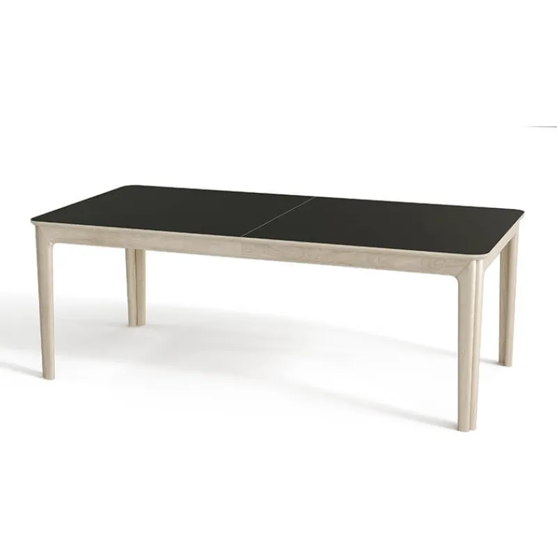 Skovby SM26/27 Table danoise extensible en bois massif et en stratifié noir* Table De Salle à Manger