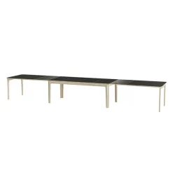 Skovby SM26/27 Table danoise extensible en bois massif et en stratifié noir* Table De Salle à Manger
