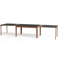 Skovby SM26/27 Table danoise extensible en bois massif et en stratifié noir* Table De Salle à Manger