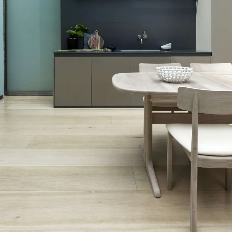 Skovby SM74 Table en bois massif scandinave elliptique avec allonges et piétement latéral* Table De Salle à Manger