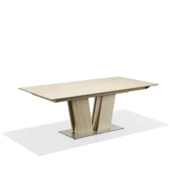 Skovby SM39 Table en bois moderne extensible avec pied central* Table De Salle à Manger