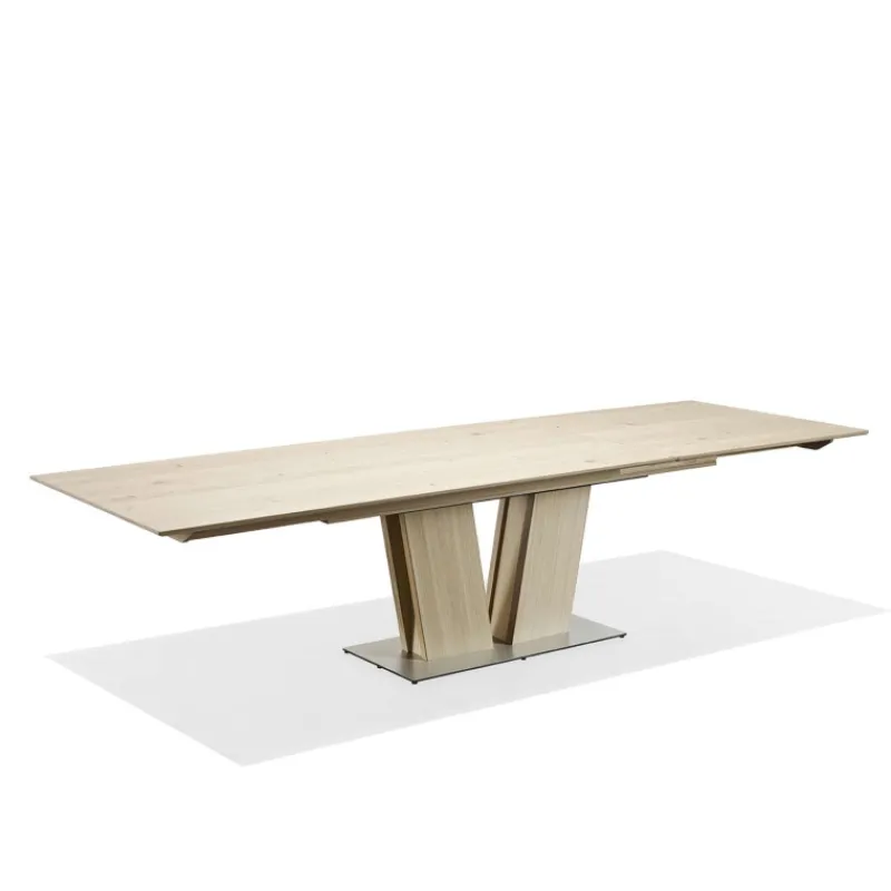 Skovby SM39 Table en bois moderne extensible avec pied central* Table De Salle à Manger