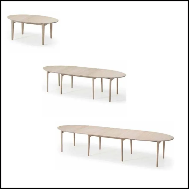 Skovby SM78 Table ovale extensible en bois massif fabriquée au Danemark* Table De Salle à Manger