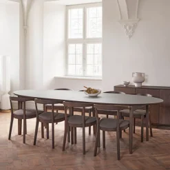 Skovby SM78 Table ovale extensible en Fenix et pieds en bois* Table De Salle à Manger