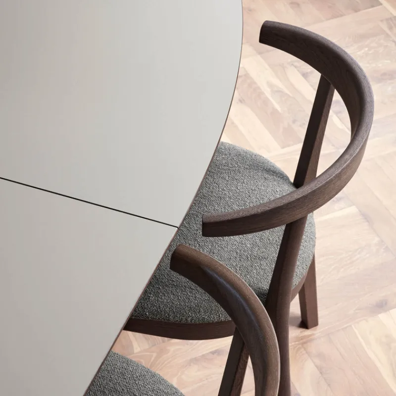 Skovby SM78 Table ovale extensible en Fenix et pieds en bois* Table De Salle à Manger