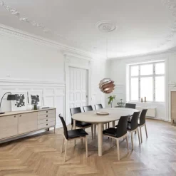 Skovby SM112 Table ronde en bois style scandinave extensible* Table De Salle à Manger