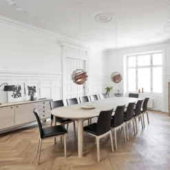 Skovby SM112 Table ronde en bois style scandinave extensible* Table De Salle à Manger