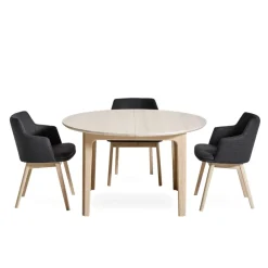 Skovby SM112 Table ronde en bois style scandinave extensible* Table De Salle à Manger