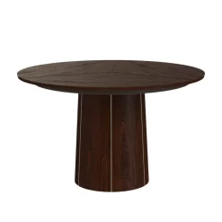 Skovby SM33 Table ronde extensible en bois avec pied central* Table De Salle à Manger