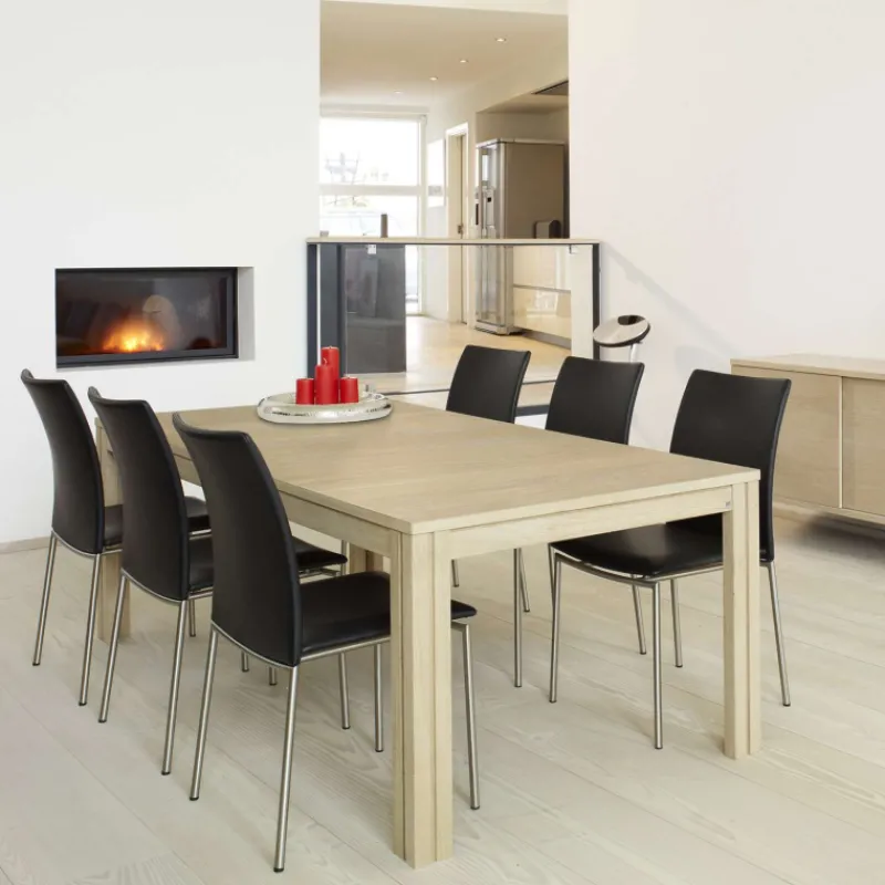 Skovby SM23/24 Table scandinave rectangulaire en bois avec allonges* Table De Salle à Manger