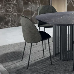 Perfecta Soda Chaise cosy en tissu avec pieds en métal* Chaise De Salle à Manger|Chaise Salon
