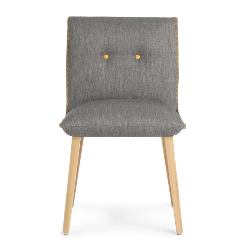 Mobitec Soda ® Chaise cocooning en tissu avec boutons décoratifs* Chaise De Salle à Manger|Chaise Salon