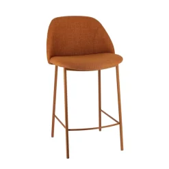 Perfecta Soda Tabouret snack cosy en tissu avec pieds en métal* Tabouret Snack (assise +/- 65 Cm)|Tabouret De Bar (assise +/- 80 Cm)