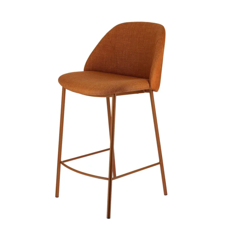 Perfecta Soda Tabouret snack cosy en tissu avec pieds en métal* Tabouret Snack (assise +/- 65 Cm)|Tabouret De Bar (assise +/- 80 Cm)