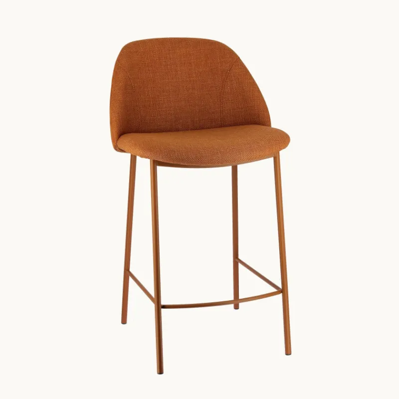 Perfecta Soda Tabouret snack cosy en tissu avec pieds en métal* Tabouret Snack (assise +/- 65 Cm)|Tabouret De Bar (assise +/- 80 Cm)