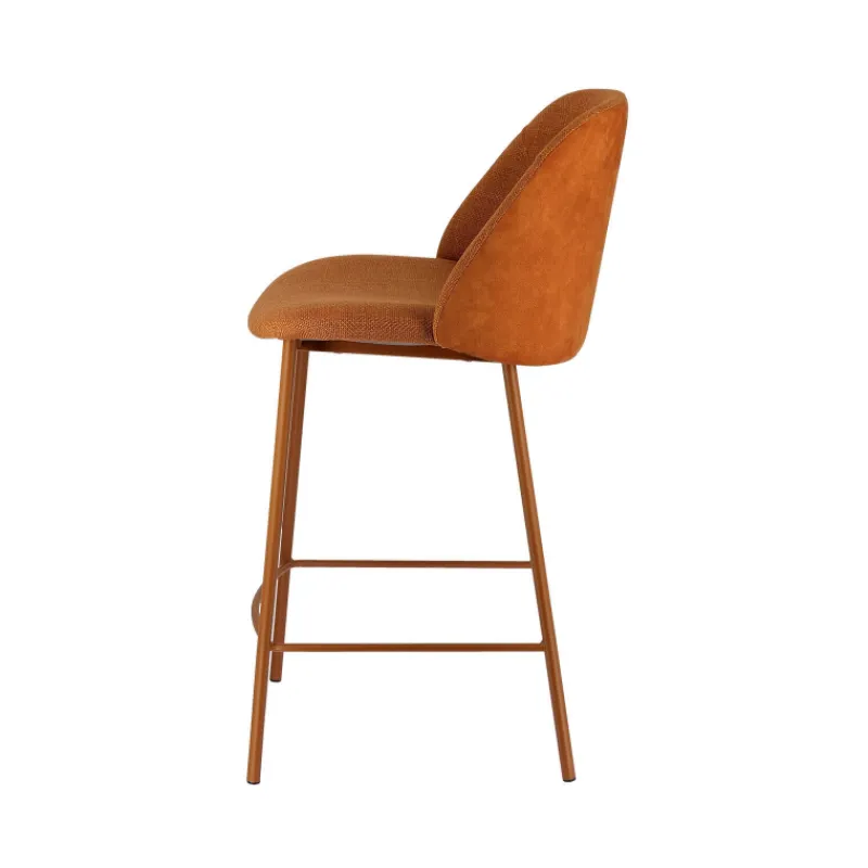 Perfecta Soda Tabouret snack cosy en tissu avec pieds en métal* Tabouret Snack (assise +/- 65 Cm)|Tabouret De Bar (assise +/- 80 Cm)