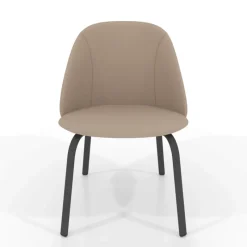 Perfecta Sofia Chaise basse cosy en simili avec pieds en métal* Chaise De Cuisine|Chaise De Salle à Manger