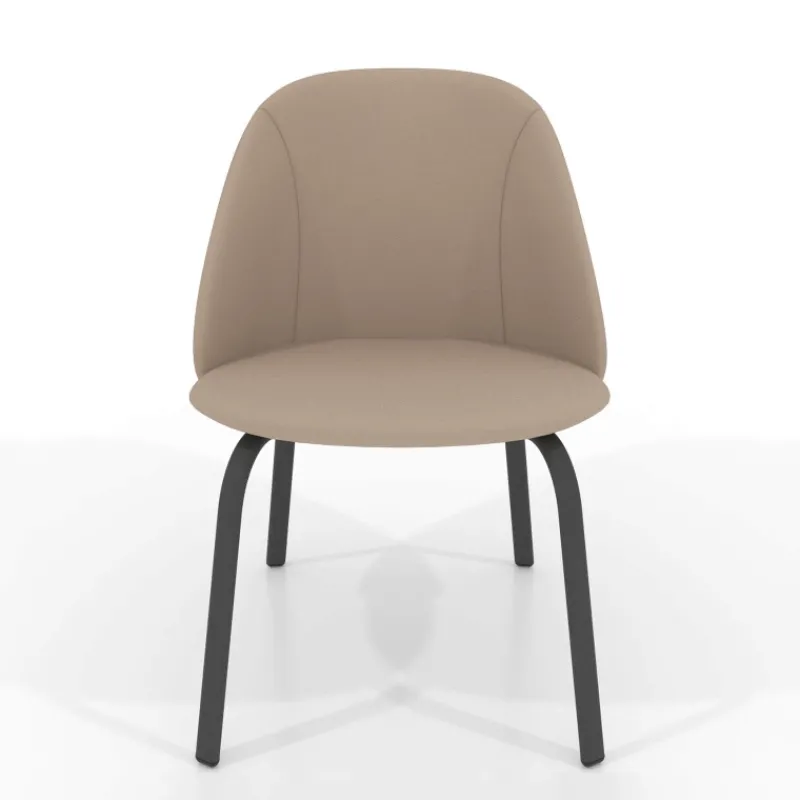 Perfecta Sofia Chaise basse cosy en simili avec pieds en métal* Chaise De Cuisine|Chaise De Salle à Manger
