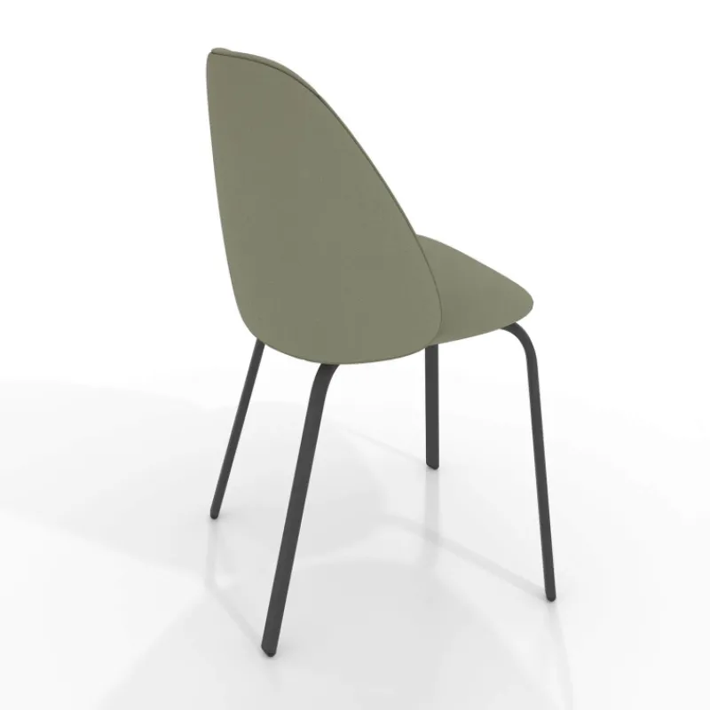 Perfecta Sofia Chaise cosy en simili avec pieds métal* Chaise De Cuisine|Chaise De Salle à Manger