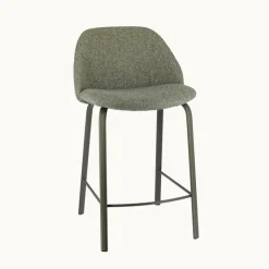 Perfecta Sofia Tabouret snack confortable en tissu avec pieds en métal* Tabouret Snack (assise +/- 65 Cm)|Tabouret De Bar (assise +/- 80 Cm)
