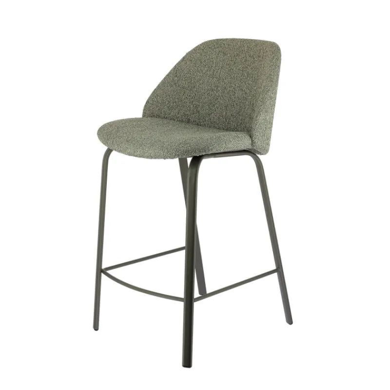 Perfecta Sofia Tabouret snack confortable en tissu avec pieds en métal* Tabouret Snack (assise +/- 65 Cm)|Tabouret De Bar (assise +/- 80 Cm)