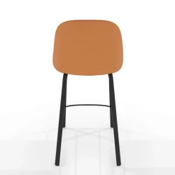 Perfecta Sofia Tabouret snack cosy en simili avec pieds en métal* Tabouret Snack (assise +/- 65 Cm)|Tabouret De Bar (assise +/- 80 Cm)