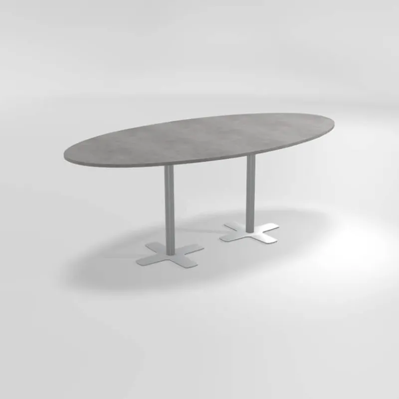 Perfecta Spinner 2 Table hauteur 90 cm ovale en stratifié avec deux pieds* Table De Cuisine