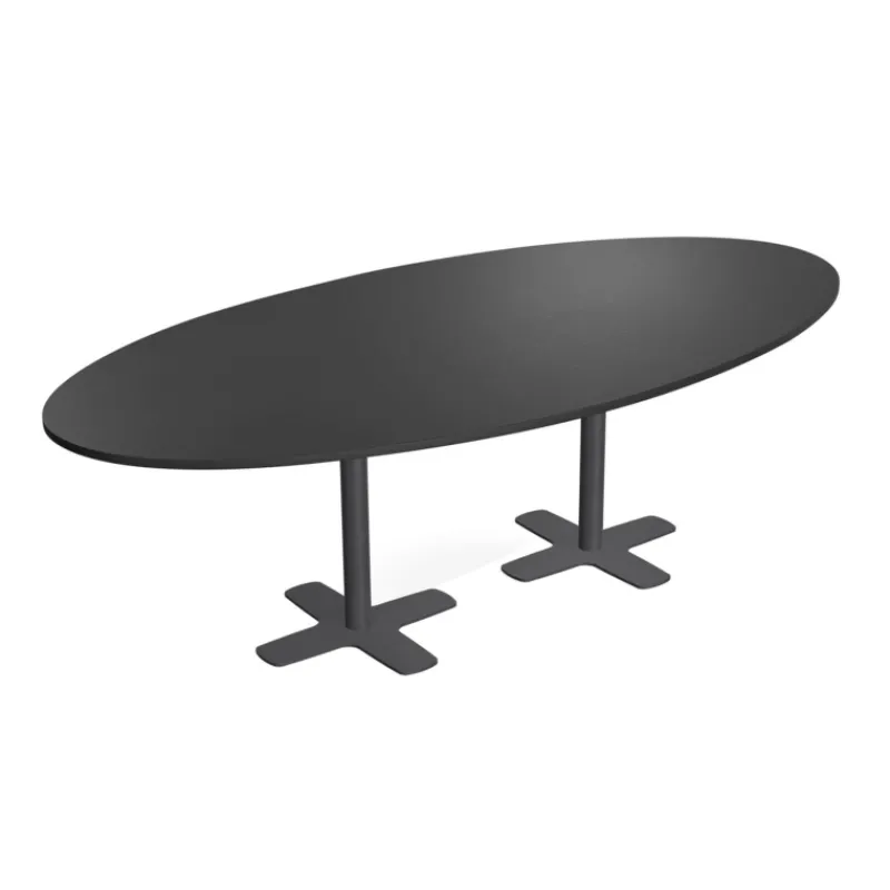 Perfecta Spinner 2 Table ovale en stratifié avec deux pieds* Table De Cuisine