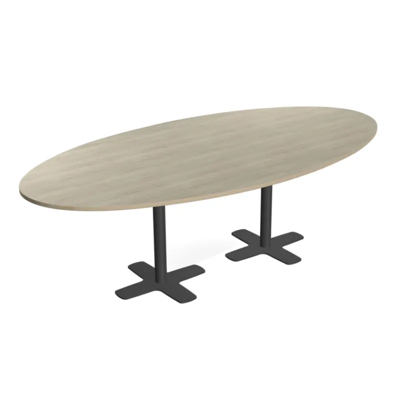 Perfecta Spinner 2 Table ovale en stratifié avec deux pieds* Table De Cuisine