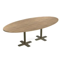 Perfecta Spinner 2 Table ovale en stratifié avec deux pieds* Table De Cuisine