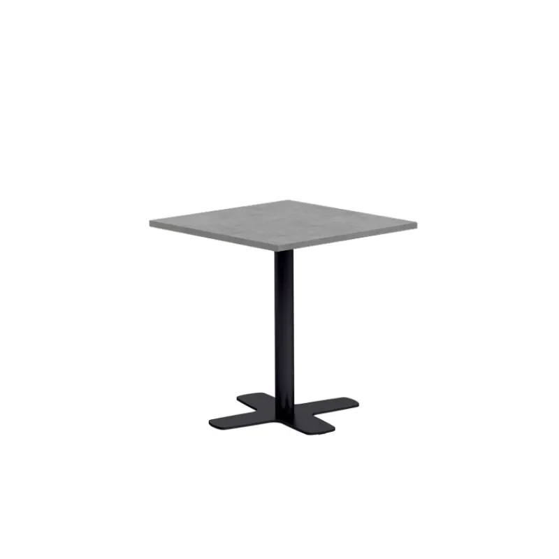 Perfecta Spinner Table de cuisine carrée en stratifié avec pied central* Table De Cuisine|Table Pour Petit Espace