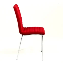 Midj Star ® Chaise moderne empilable en tissu et métal* Chaise De Salle à Manger