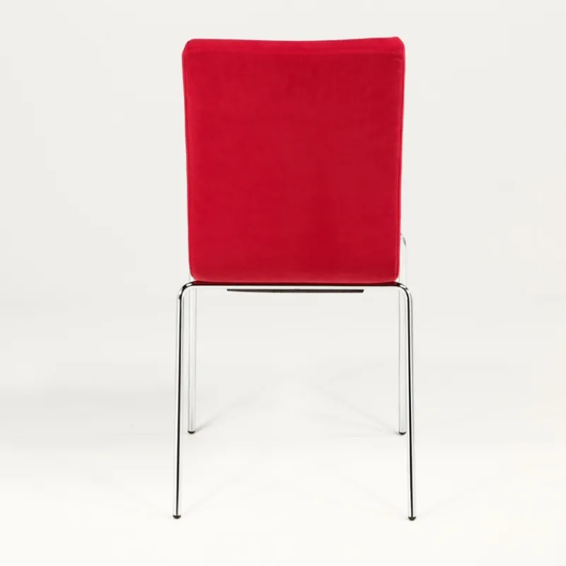 Midj Star ® Chaise moderne empilable en tissu et métal* Chaise De Salle à Manger