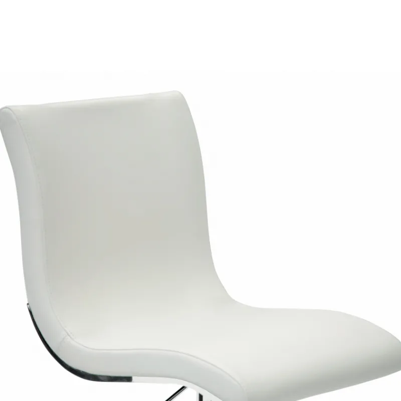 Peressini Steve Tabouret réglable et pivotant en synthétique et métal* Tabouret Snack (assise +/- 65 Cm)|Tabouret De Bar (assise +/- 80 Cm)