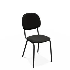 Perfecta STR5 Chaise contemporaine en métal et en tissu fabriquée en Belgique* Chaise De Salle à Manger