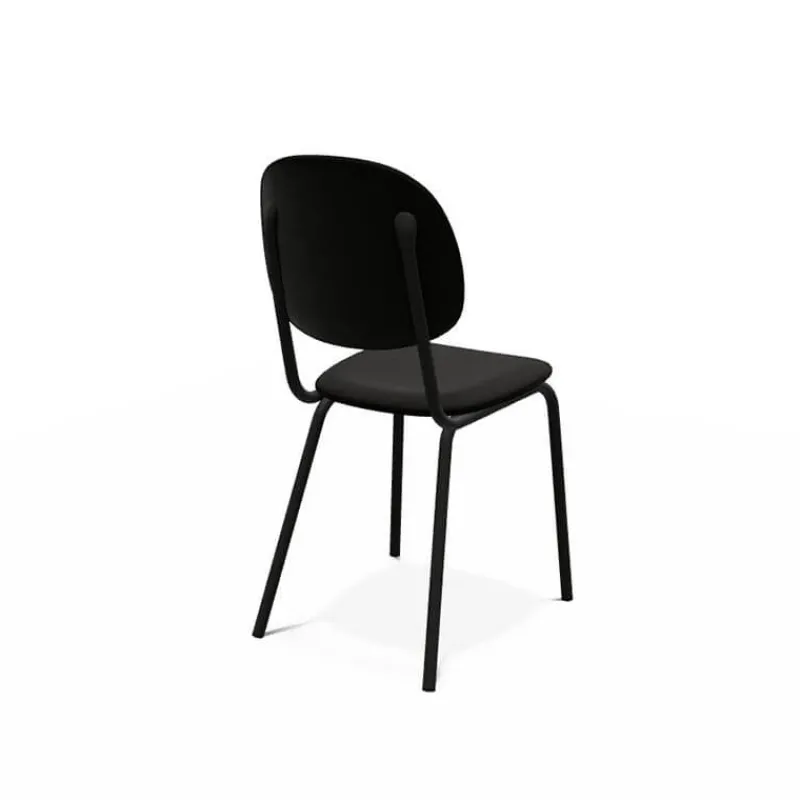 Perfecta STR5 Chaise contemporaine en métal et en tissu fabriquée en Belgique* Chaise De Salle à Manger