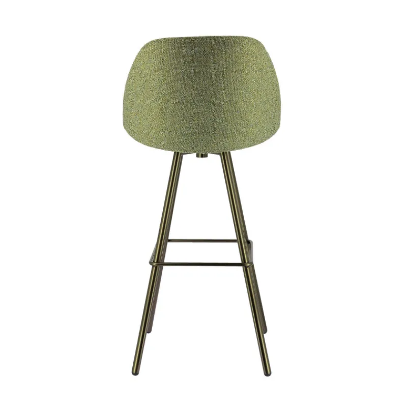 Perfecta Swiftie Tabouret de bar pivotant en tissu et pieds métal* Tabouret De Bar (assise +/- 80 Cm)
