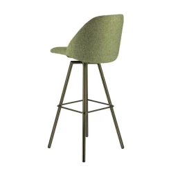Perfecta Swiftie Tabouret de bar pivotant en tissu et pieds métal* Tabouret De Bar (assise +/- 80 Cm)