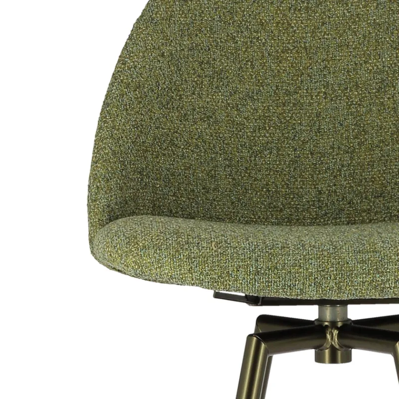 Perfecta Swiftie Tabouret de bar pivotant en tissu et pieds métal* Tabouret De Bar (assise +/- 80 Cm)