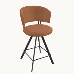Perfecta Tabouret haut design pivotant en simili – Allure* Tabouret Snack (assise +/- 65 Cm)|Tabouret De Bar (assise +/- 80 Cm)