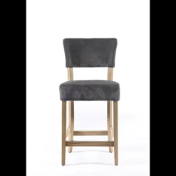 Sessio Tabouret snack en tissu et bois – BarSteffi* Tabouret Snack (assise +/- 65 Cm)|Tabouret De Bar (assise +/- 80 Cm)