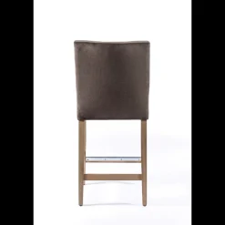 Sessio Tabouret snack en tissu et bois – Matias 2* Tabouret Snack (assise +/- 65 Cm)|Tabouret De Bar (assise +/- 80 Cm)