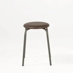 Perfecta TabRond Tabouret bas empilable en métal et simili* Tabouret Bas (assise +/- 45 Cm)