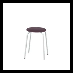 Perfecta TabRond Tabouret bas empilable en métal et simili* Tabouret Bas (assise +/- 45 Cm)