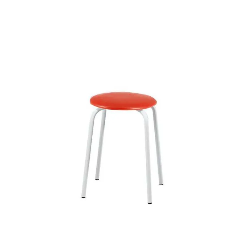 Perfecta TabRond Tabouret bas empilable en métal et simili* Tabouret Bas (assise +/- 45 Cm)